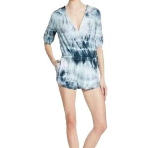 Cloth & Stone Crossfront Tie-Dye Romper